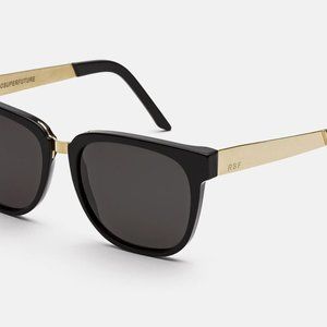 RetroSuperfuture Francis Black Gold Sunglasses
